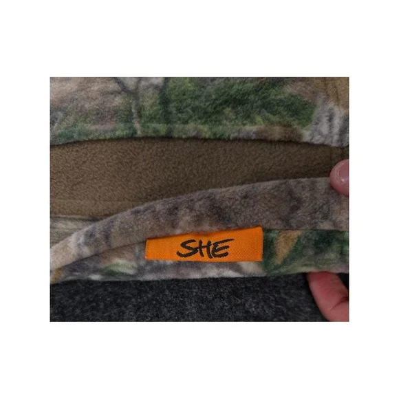 She Outdoor Womens Camo Fleece Hunting Jacket Full Zip Realtree Style Size XS - Picture 3 of 12